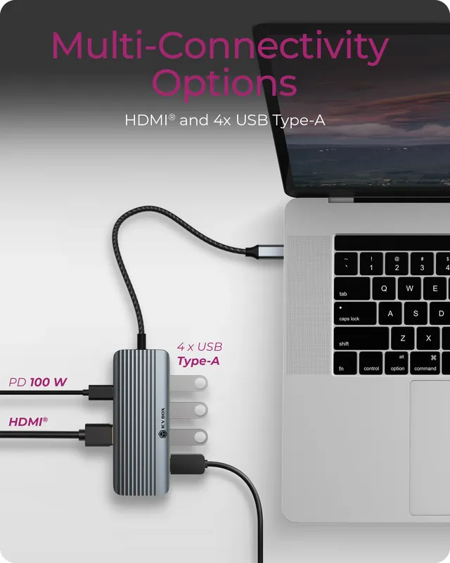 ICY BOX IB-DK4022a-CPD 6-in-1 USB Type-C Notebook DockingStation Vezi acum