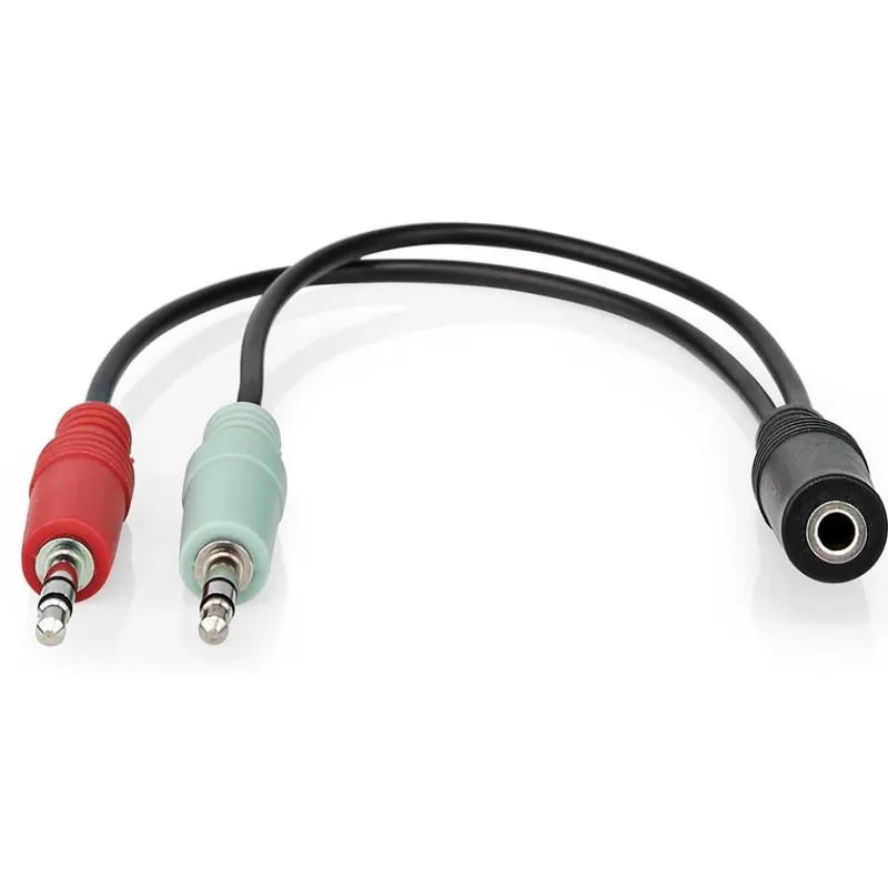 Ofertă exclusivă NEDIS Jack Splitter Negru 12cm CAGB22160BK02
