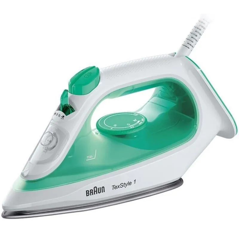 Popular BRAUN SI1040GR Texstyle 1 Fier de călcat cu abur 2000 W 200 ml alb / verde