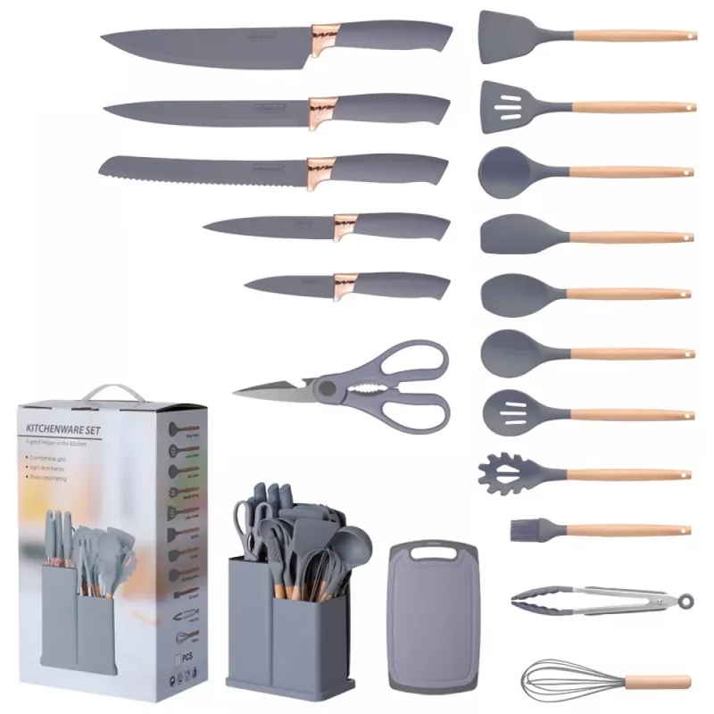 IRIS KT-017-GY De bucătărie dispozitiv set 19db-os gri Premium