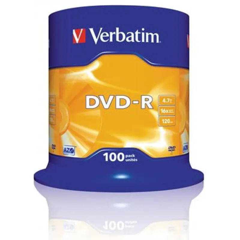 VERBATIM DVD-R 16x AZO 100buc cu cilindru Cel mai bun preț