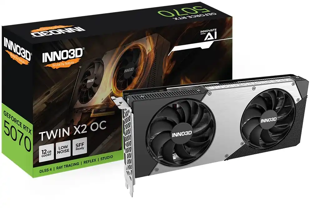INNO3D N50702-12D7X-195064N TWIN X2 OC GeForce RTX 5070 12GB GDDR7 DLSS4 + Nvidia_Pragmata Noutate