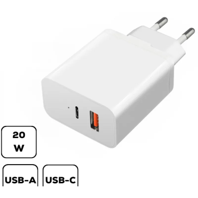 Cumpără acum CELLECT de rețea adapter încărcător rapid cu funcţie 20W alb