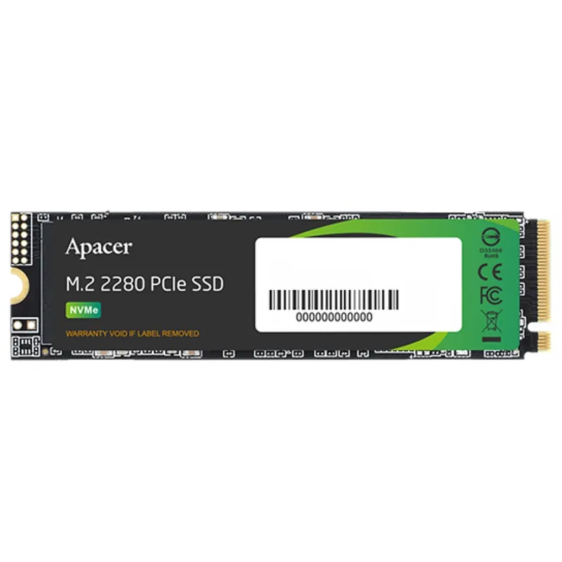 Plată sigură APACER 1TB AS2280P4X M.2 PCIe M.2 2280 AP1TBAS2280P4X-1
