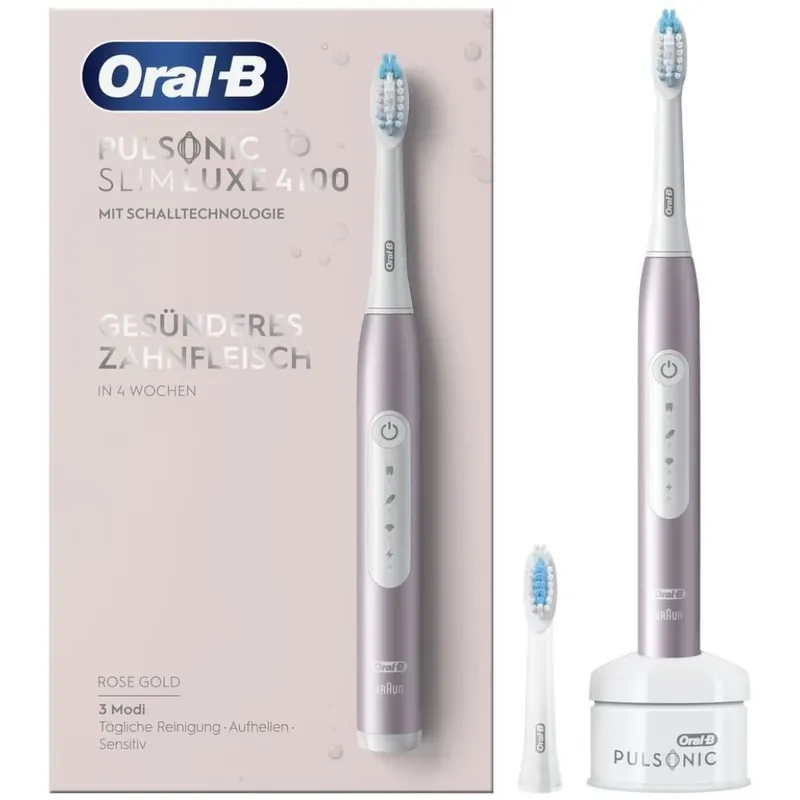 ORAL-B Slim Luxe 4100 electric periuţă de dinţi aur roz Popular