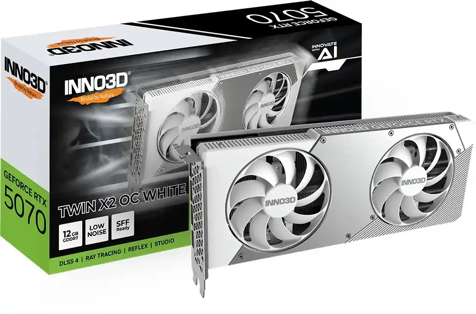 Nu rata INNO3D N50702-12D7X-195064W TWIN X2 OC White GeForce RTX 5070 12GB GDDR7 DLSS4 + Nvidia_Pragmata