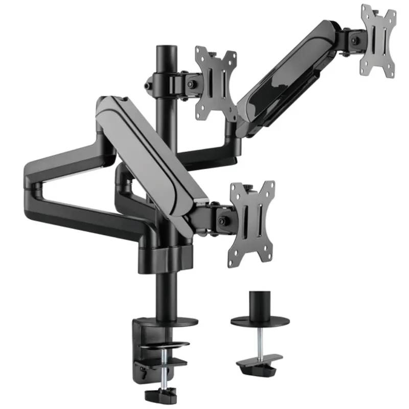 EQUIP 17"-27" Triple Monitor Desk Mount Bracket Plată securizată