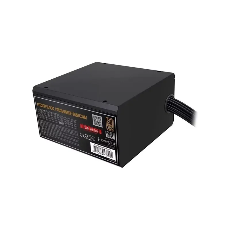 Livrare gratuită GEMBIRD CCC-PSUBRONZE-650W-10650W80 Plus Bronzesursă