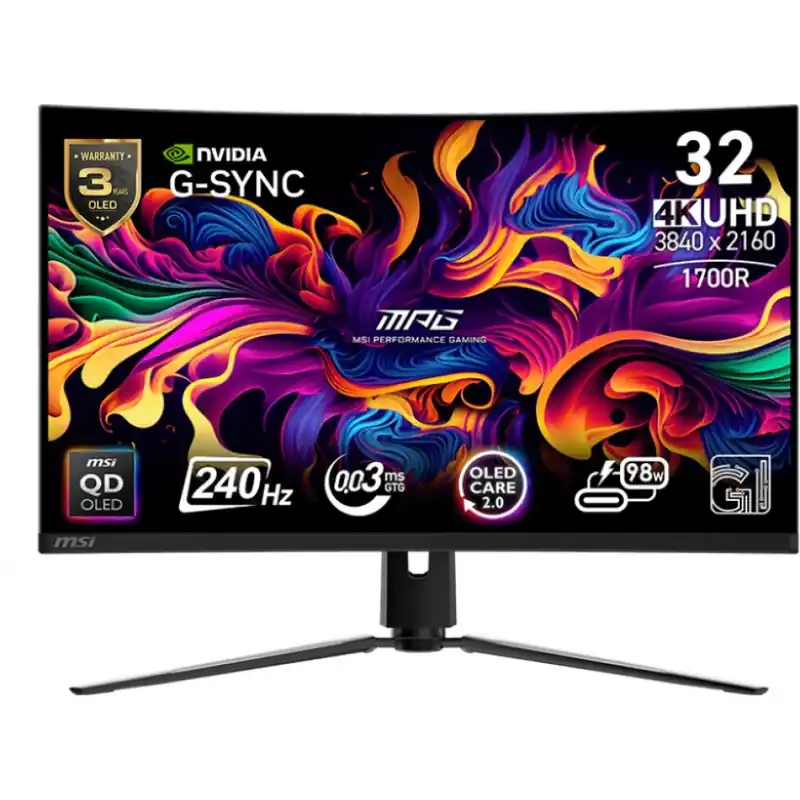 MSI MPG 321CURX QD-OLED Retur gratuit
