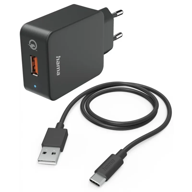 HAMA de rețea încărcător set "QC 3.0" USB -Type-C cu cablu 19.5W Super ofertă