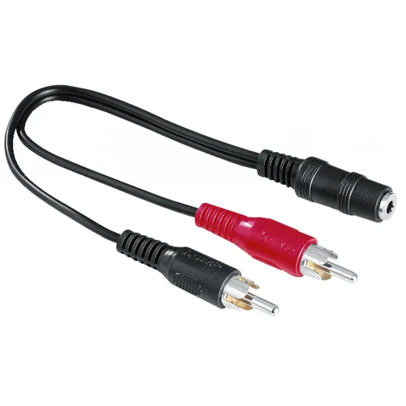 Discount HAMA Jack RCA Convertor Negru 10cm 205186