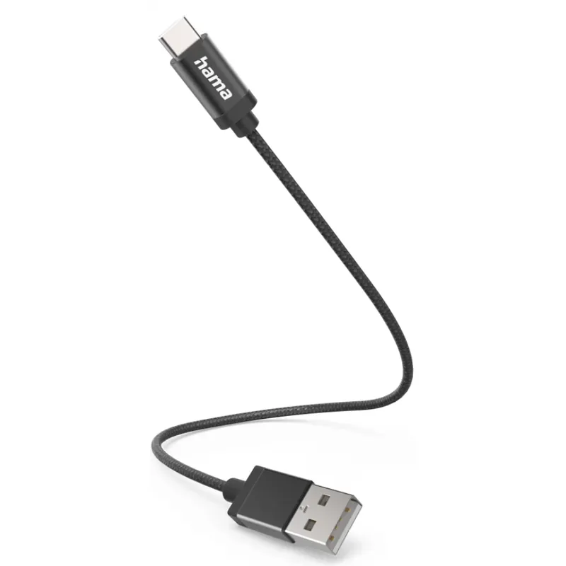 Noutate HAMA USB 2.0 Type C Convertor Negru 20cm 201600