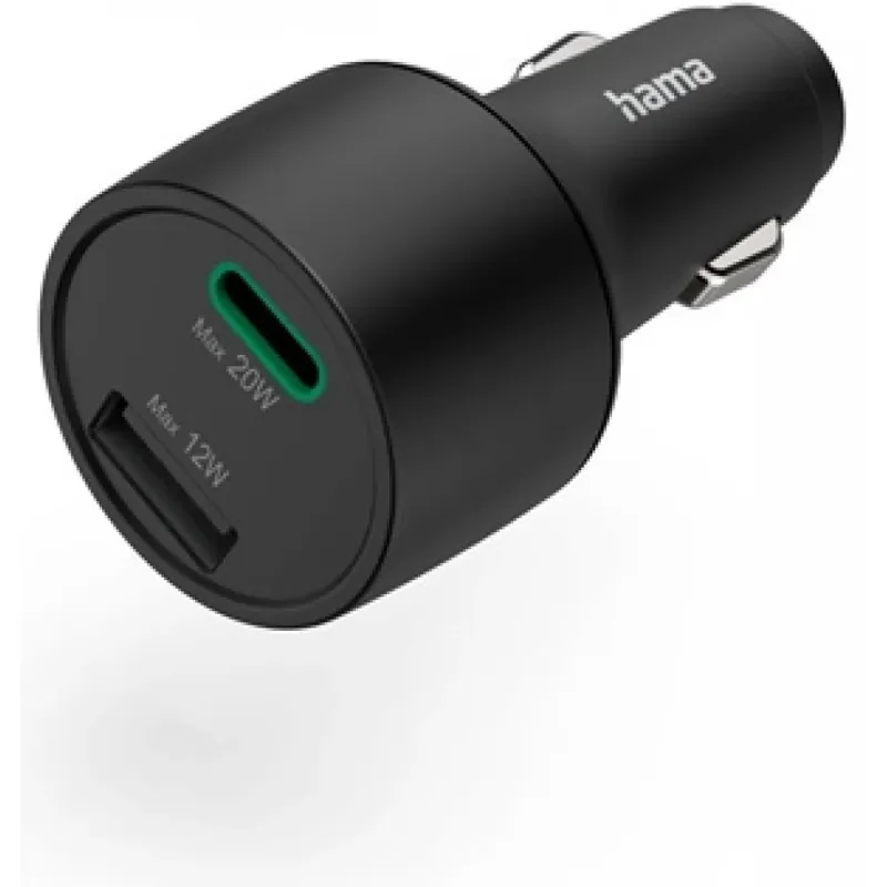 Ofertă exclusivă HAMA FIC E3 Mașină încărcător 1xUSB 1xUSB-C 32W negru