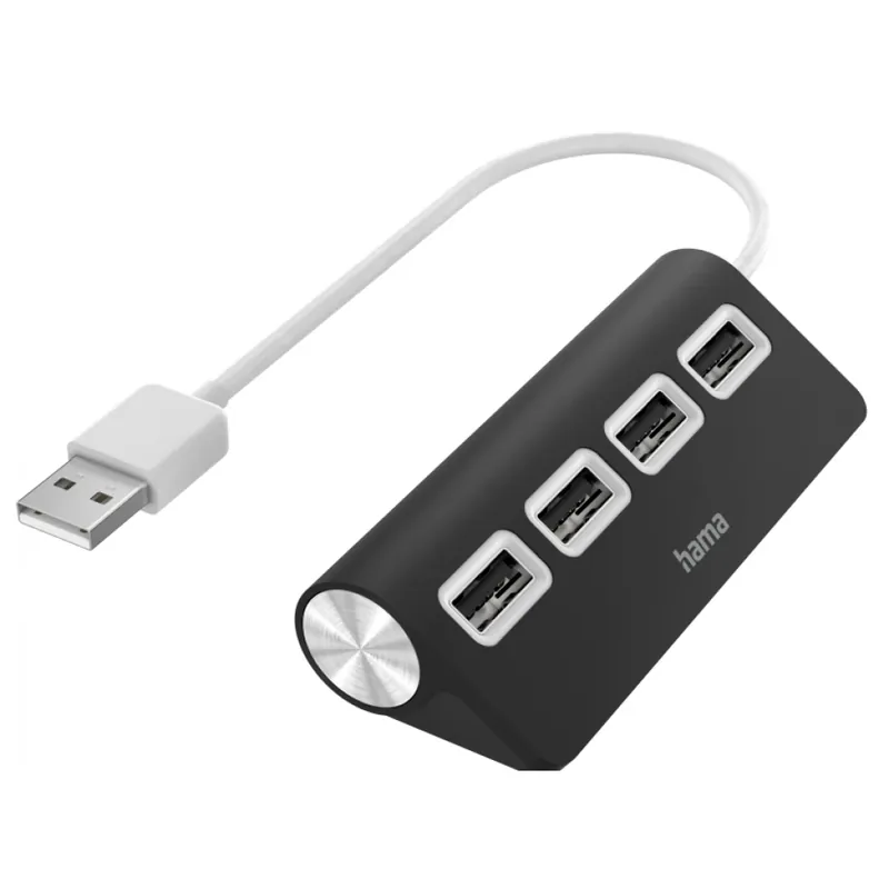 Cumpără online HAMA USB 2.0 HUB - 4buc USB Port negru