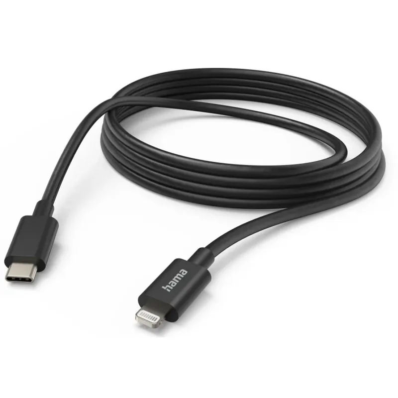 Vezi acum HAMA USB 2.0 Type C Lightning Încărcător/date Negru 3m 201599