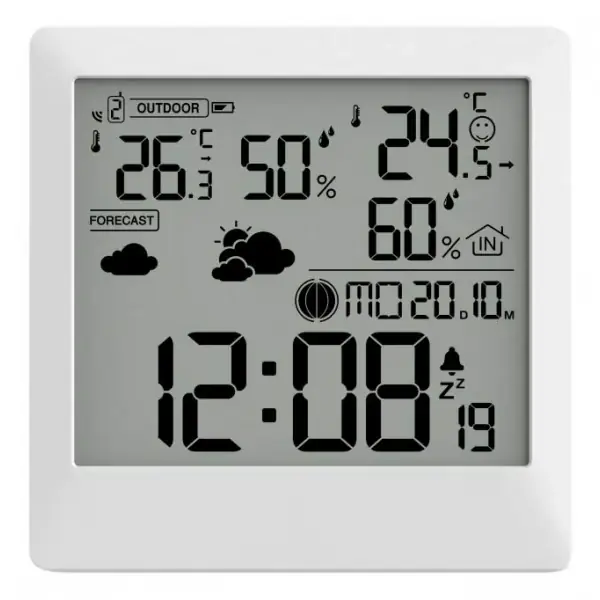 Ieftin HAMA 00222238 Palawan stație meteorologică Alb