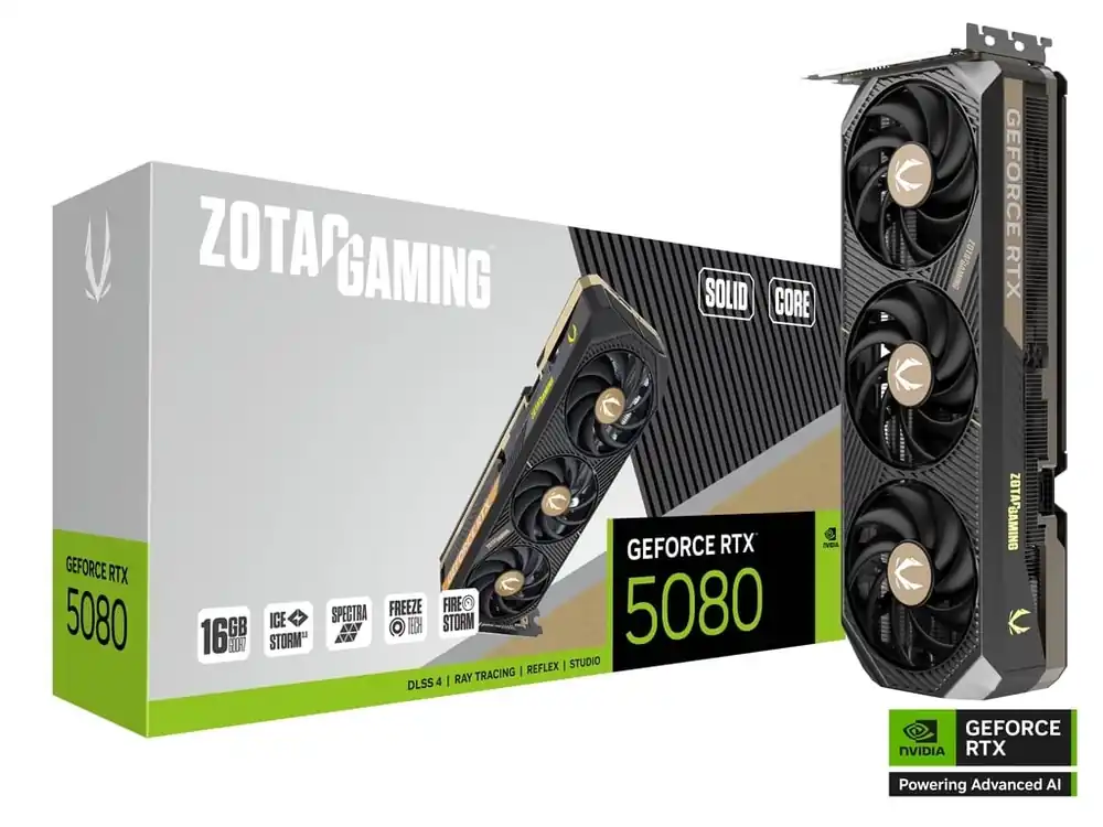 ZOTAC ZT-B50800D2-10P SOLID CORE GeForce RTX 5080 16GB GDDR7 DLSS4 + Nvidia_Pragmata Premium