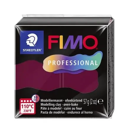 Transport gratuit FIMO Professional plastilină 57g égethető bordeaux