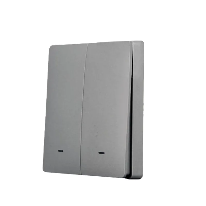 SMARTWISE SMW-BUN-BRFGY2 BRFGY2 2 gombos wireless RF mural comutator antracit gri cu panou frontal Expediere rapidă