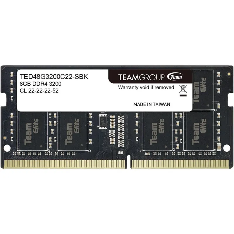 Preferatul clienților TEAM GROUP 8GB Team Elite Notebook DDR4 3200MHz TED48G3200C22-S01