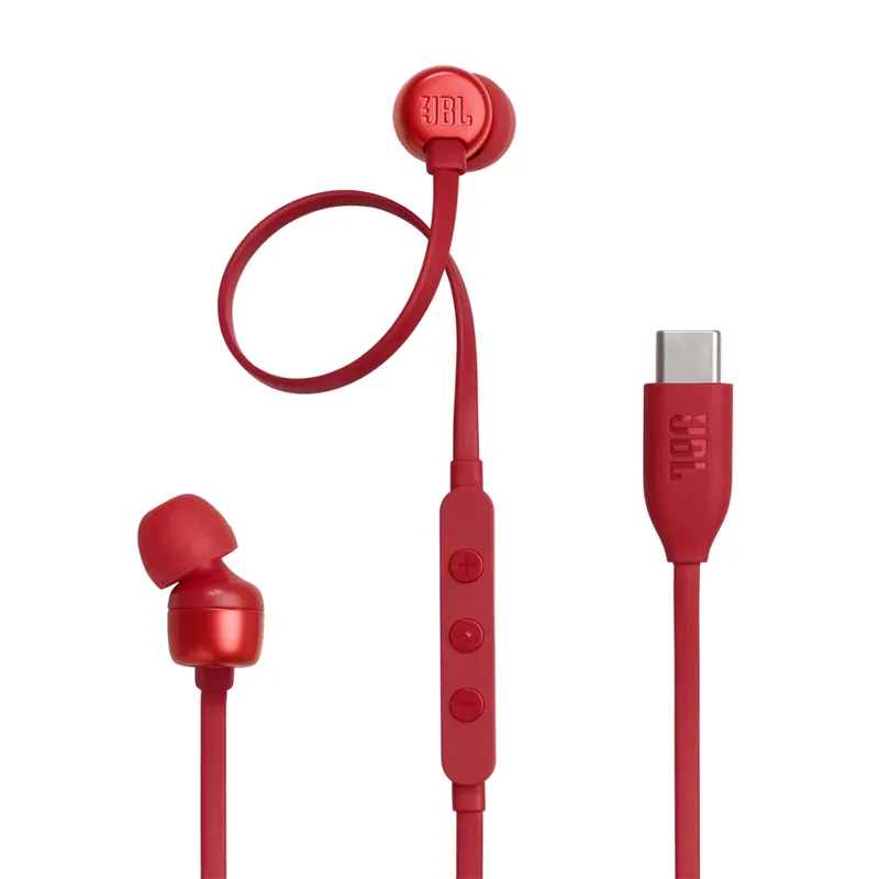 JBL T 310 C USB-C roșu Ofertă de sezon