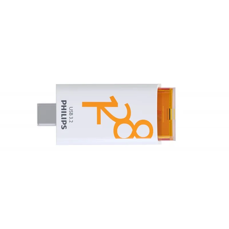 PHILIPS USB 128GB USB 3.2 Gen 1 Type C Portocaliu-Alb Preț redus