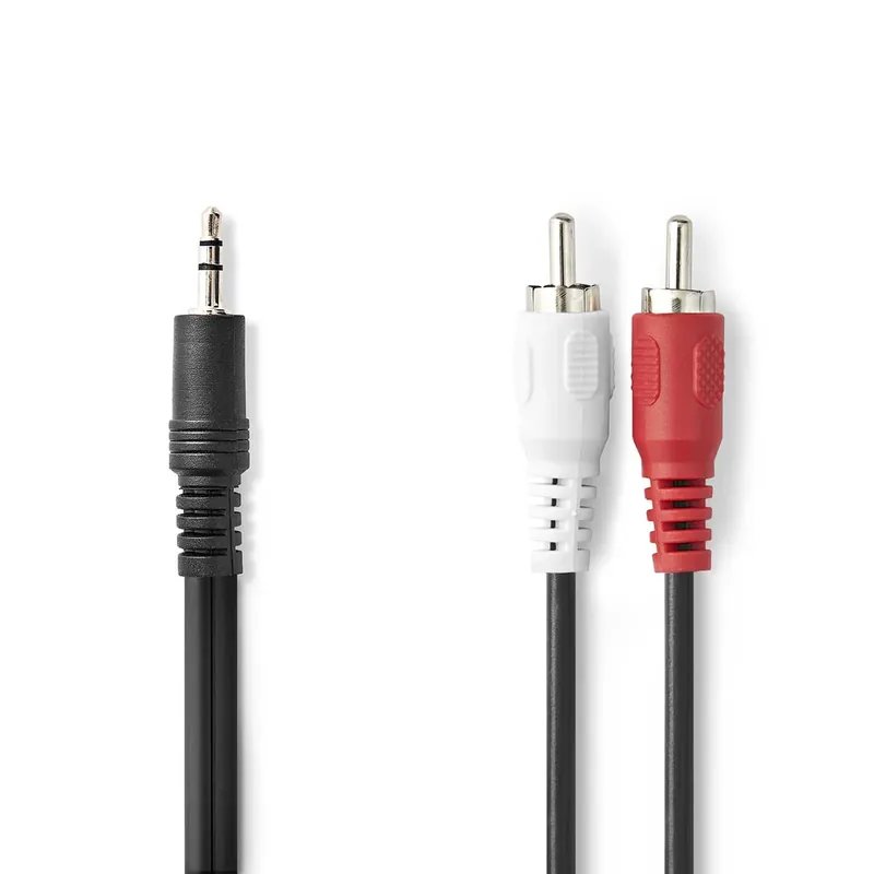 NEDIS Jack RCA Convertor Negru 5m CAGL22200BK50 Premium